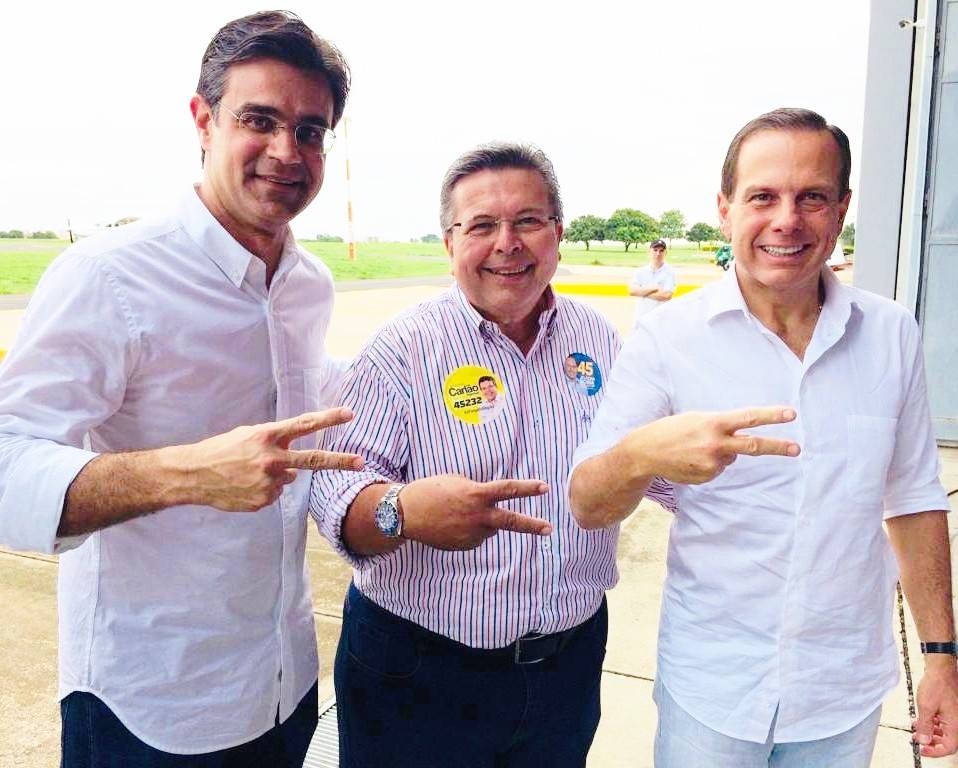 Rodrigo Garcia, Carlão Pignatari e João Dória: todos do PSDB.