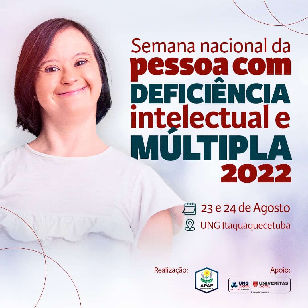 Começa a Semana Nacional da Pessoa com Deficiência Intelectual e Múltipla