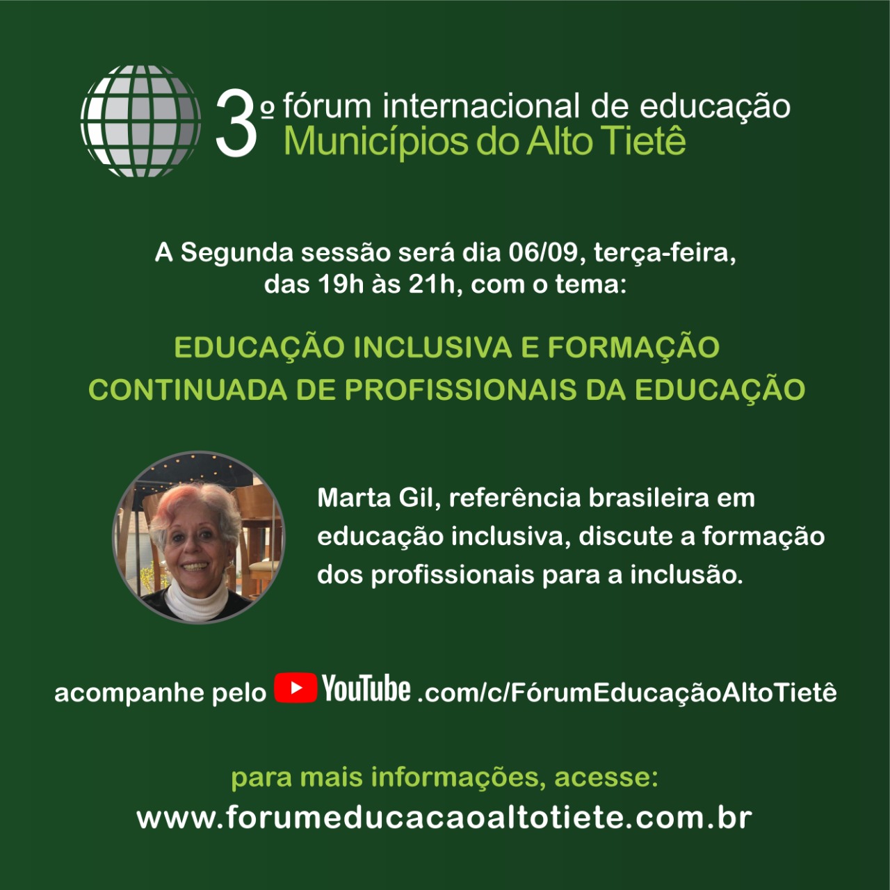 3º Fórum Internacional de Educação dos Municípios do Alto Tietê discute Educação Inclusiva e Equidade