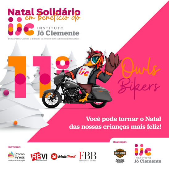 Instituto Jô Clemente (IJC) e Autostar Harley-Davidson® promovem a 11ª edição do Natal Solidário