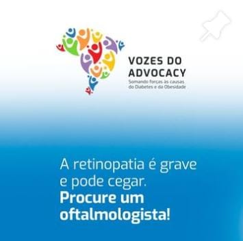 Coalizão Vozes do Advocacy lança Campanha Retinopatia é Grave e Pode Cegar