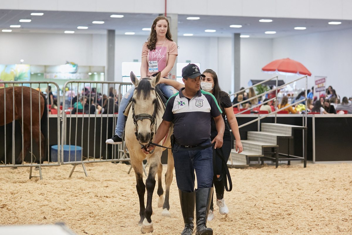 Reatech 2023: Fazendinha promove interação entre humanos e animais