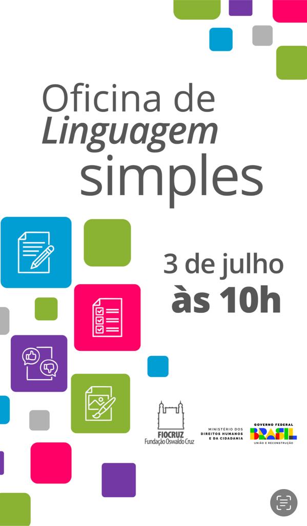 MDHC abre inscrições para Oficina de Linguagem Simples