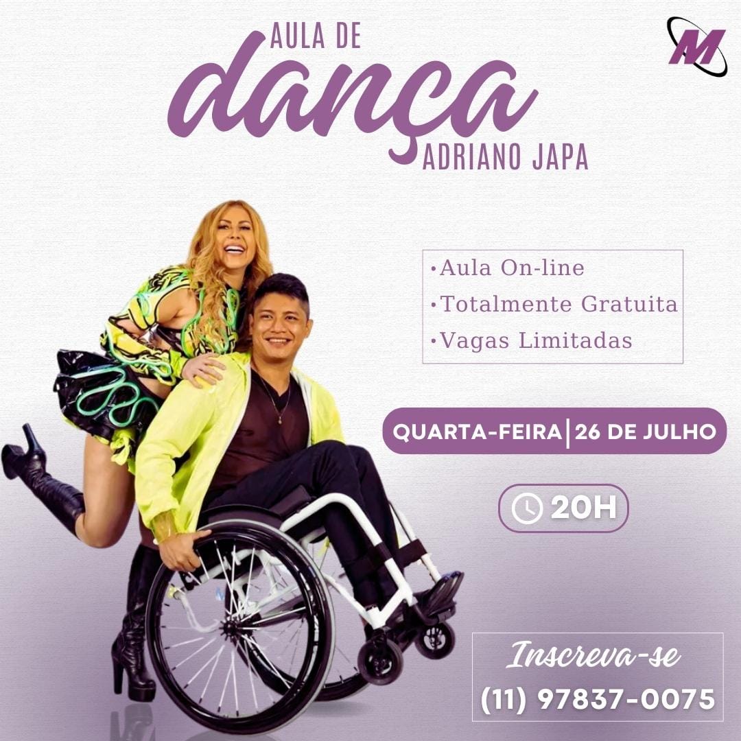 Move realiza aula virtual de dança com Adriano Japa, o 'bailarino cadeirante'