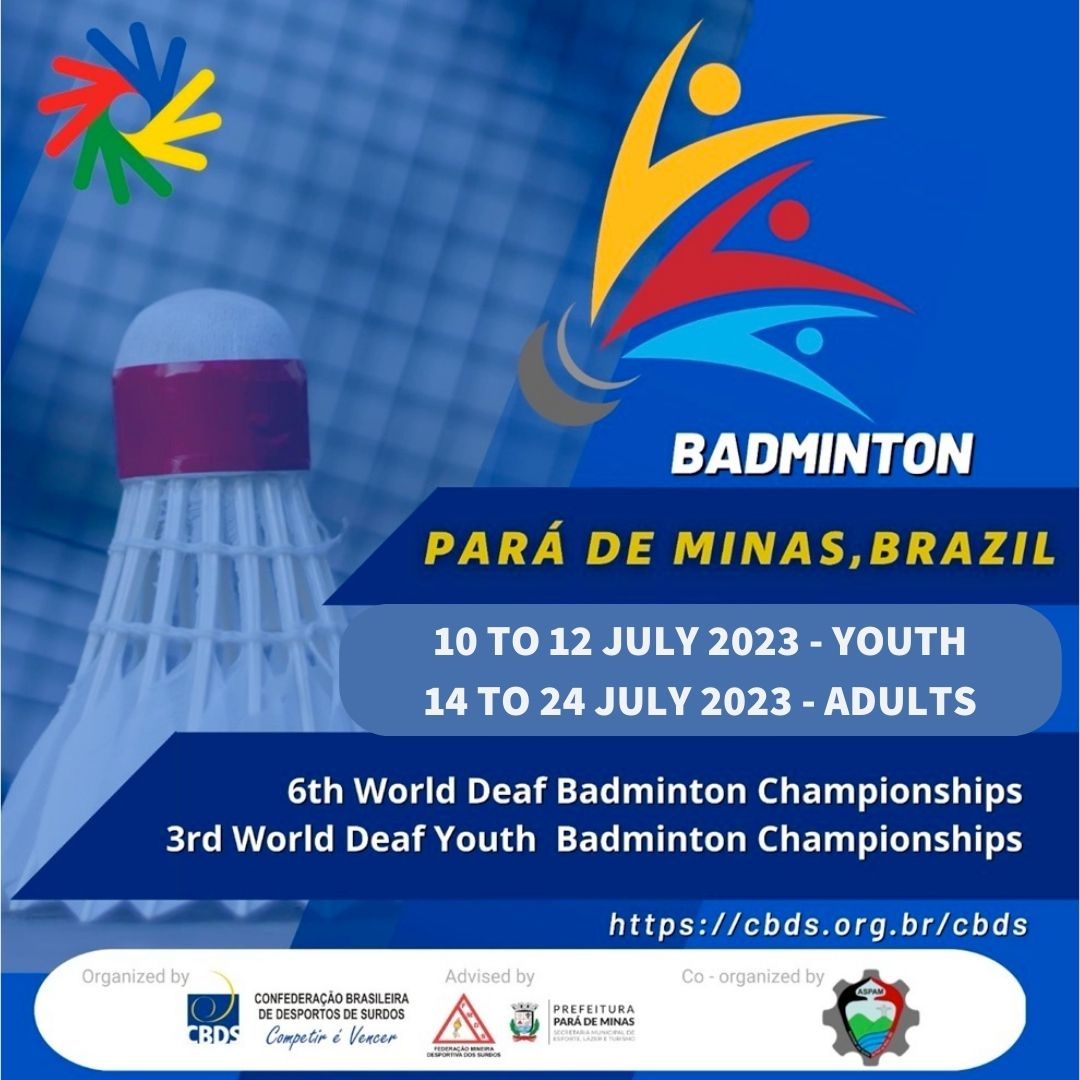 CBDS - Brasil sedia 3º Mundial de Badminton Juvenil de Surdos