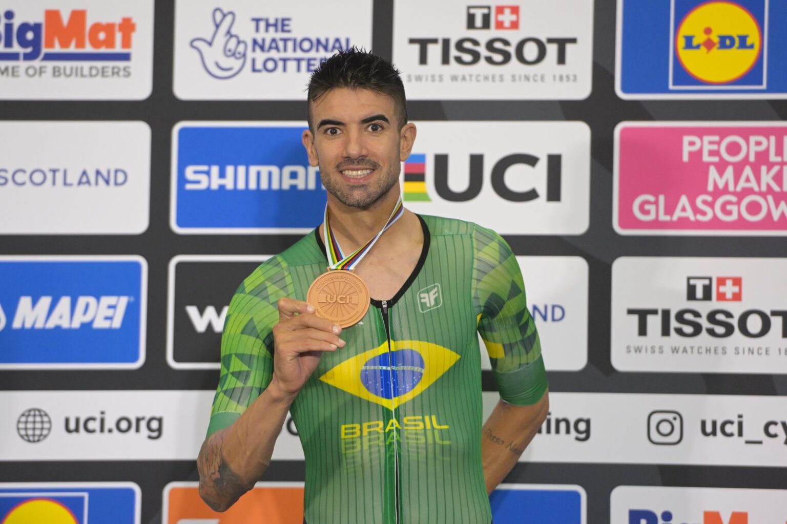 Brasileiro é bronze em prova de pista no Mundial de ciclismo paralímpico