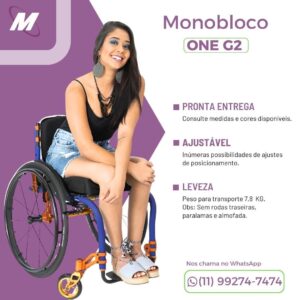 Move tem Cadeira Monobloco ONE G2 a pronta entrega