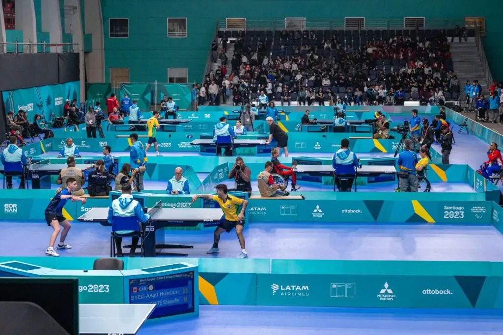 Brasil estreia com 40 vitórias no tênis de mesa antes de abertura oficial do Parapan no Chile
