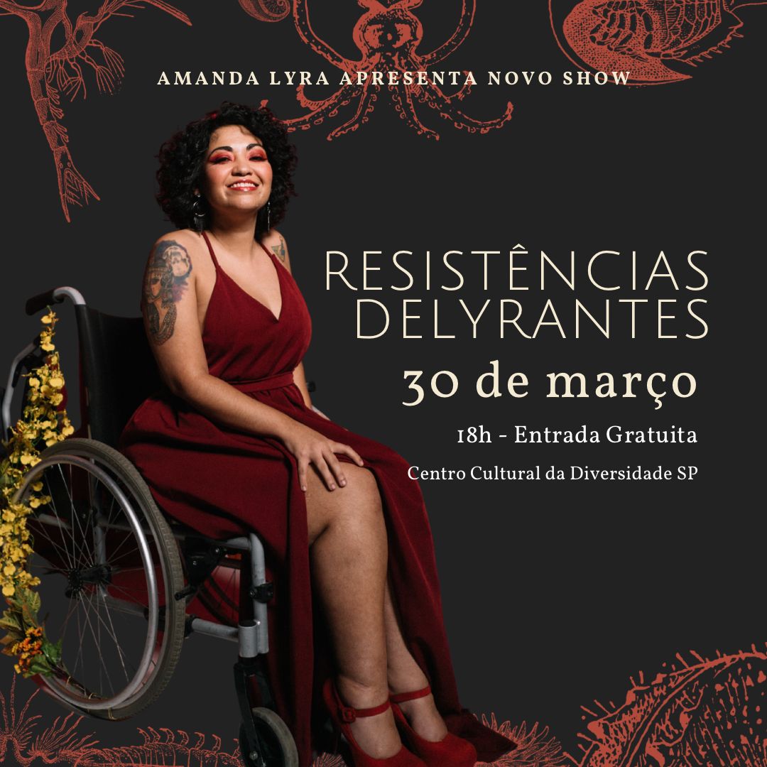 Resistências Delyrantes com Amanda Lyra e convidados em São Paulo