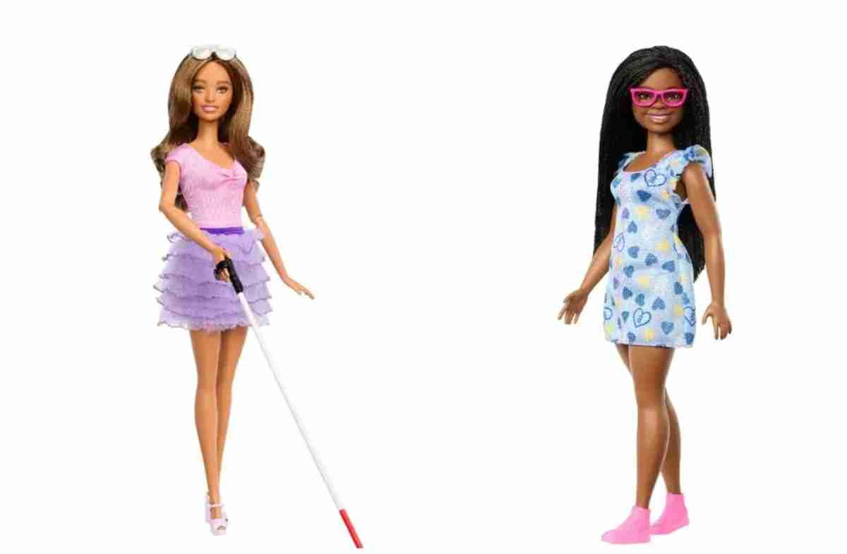 Barbie agora com modelos com deficiência visual e negra com Síndrome de Down