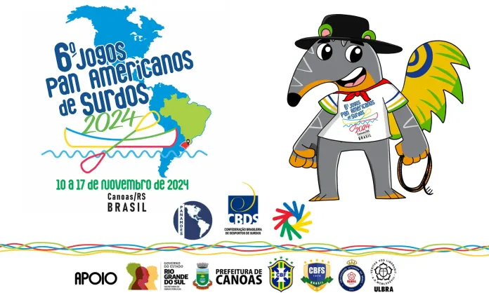 Canoas/RS recebe comitiva de 18 países para a 6ª edição dos Jogos Pan-Americanos de Surdos