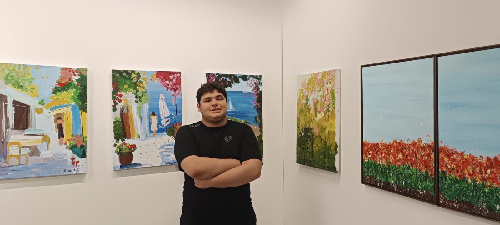 Augusto Mangussi expõe obra no Congresso Jornada do Autismo, em Brasília