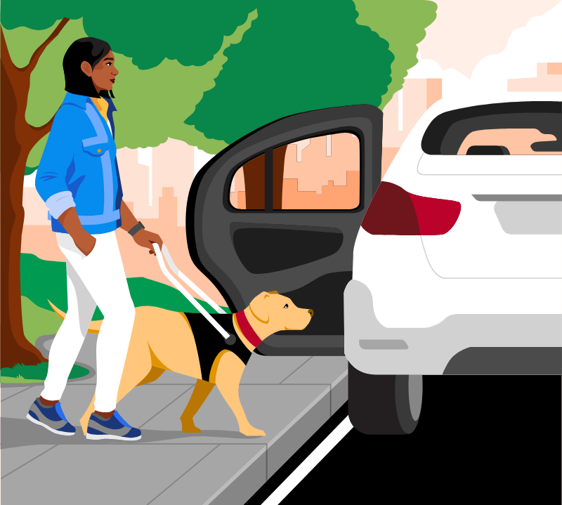 Uber lança ferramenta de autoidentificação para usuários com cão-guia