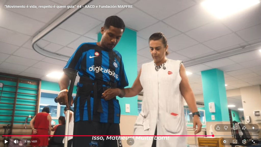 AACD faz parte de campanha "Movimento é vida, respeito é quem guia", com a Fundación MAPFRE