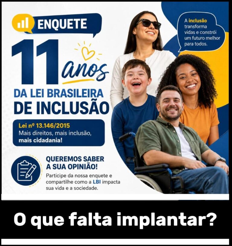 Enquete – O que as pessoas com deficiência esperam da LBI em todo o Brasil?