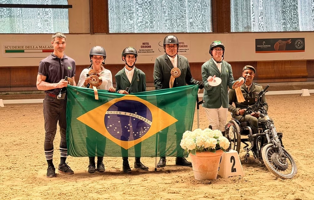 Hipismo brasileiro é vice-campeã por equipes em Internacional de paradestramento na Itália