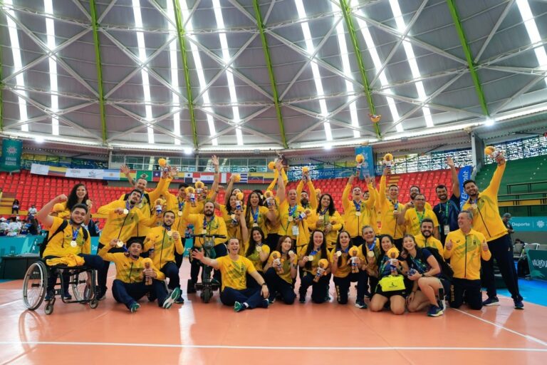 Brasil chega a 31 medalhas de ouro e tem dia 100% dourado com vitórias no goalball e vôlei sentado em Valledupar
