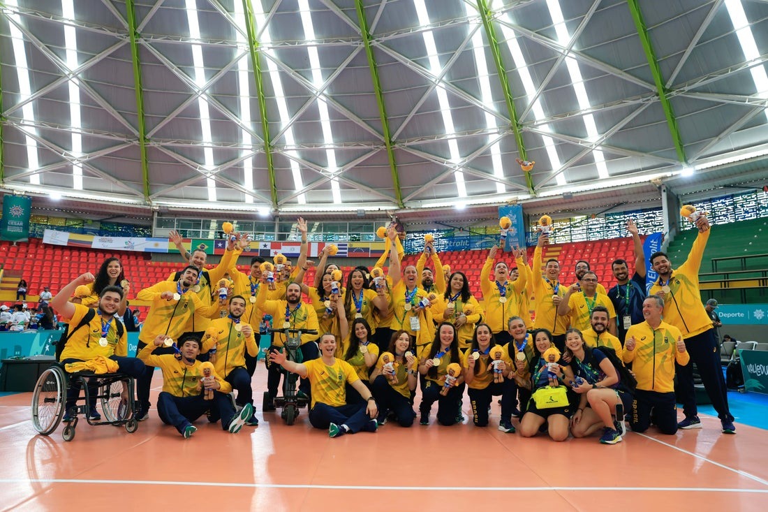 Brasil chega a 31 medalhas de ouro e tem dia 100% dourado com vitórias no goalball e vôlei sentado em Valledupar