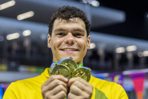 Brasil conquista cinco medalhas em dia dourado de Gabriel Bandeira no Parapan-Pacífico de natação
